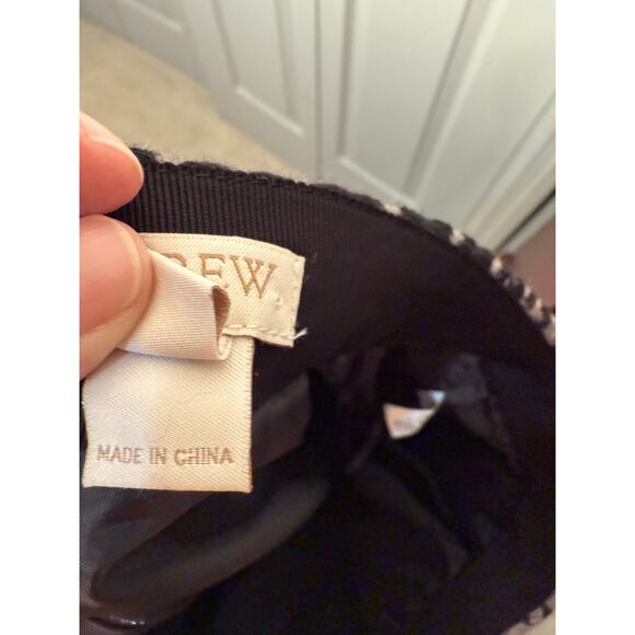 J Crew Skirt Women'S 4 Houndstooth Wool Blesn Pencil Mini Skirt - Picture 3 of 8